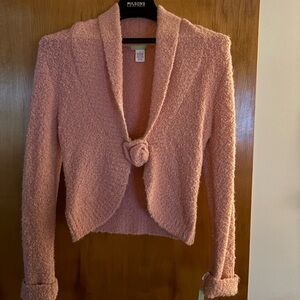 Women's Pink Textured Sweater